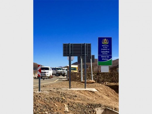 The border post.