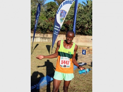 Improving: Sinovuyo Ncasa was first in the 10km event at the Port Edward Holiday Resort Burry Stander MTB and Trail Run Sardine Festival.
