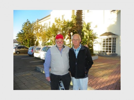 Motoring men: Kinsey cousins, Rod (left) of Munster and Malcolm of Pinetown.