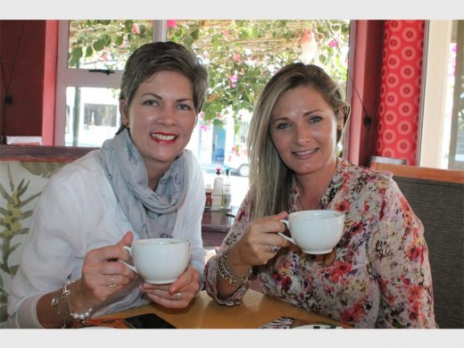 Having a catch-up are Vicky Potgieter (left) and Iliska Pretorius at Southbroom's newest restaurant, YaYa's.