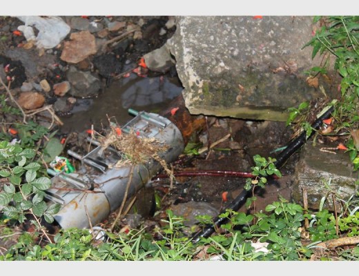 burst pipe
