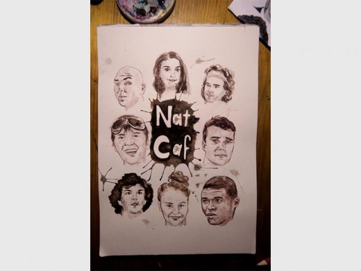 Favourite faces: Fan art captures their classic looks. (Sarah Rose de Villiers – 2016)