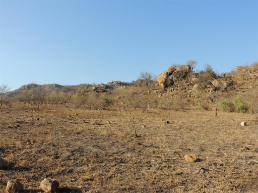 Drought ... the area around Malelane was incredibly dry and arid.