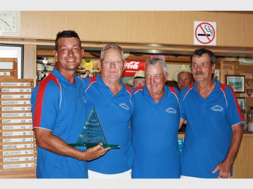 Blue coats: Congratulations to Margate BC's Shane Nienaber, Dieter Scholz, Ian Hutton and Ross Ferguson on winning the very prestigious Harry Bell Tournament, commonly known as 'The Blue Coats', which was held at Scottburgh last week. The Blue Coats is a six-day tournament which has been held annually at Scottburgh for the last 19 years of its 43-year history. Players from Johannesburg put in a team and challenge teams from around KwaZulu-Natal. The condition is that each team must have at least