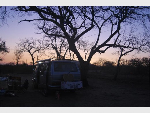 Sunset at Malelane Rest Camp on our first night in the park.