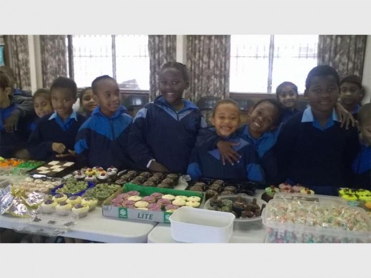 Grade 1 pupils, (left to right) Alisha Naicker, Melokuhle Hlongwa, Nuha Khan, Phokuhle Mtshali, Nelisa Musa, Leah Andrews, Okuhle Doyisa, Azariah Padayachee and Minenhle Mnguni .