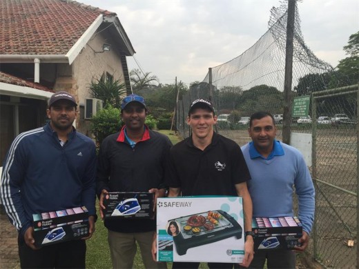 Champions: Pro-Vision Golf and Social Club recently played their 2016 club champs at Port Shepstone Country Club. Winners were (from left) Naveshin Moodley (A division nett 69), Kas Pillay (C division nett 66), Graham Fabricius (overall, gross 73) and Pravs Govender (B division nett 69).