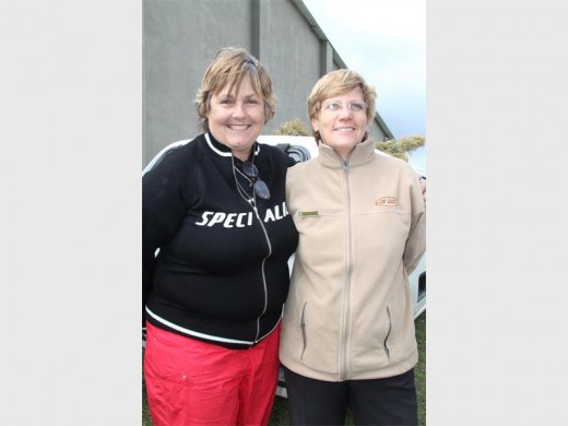 Out and about: Making sure all is going to plan at the event are Mandie Stander (left) and Jennifer Fuller, general manager of Lake Eland. 6428SN