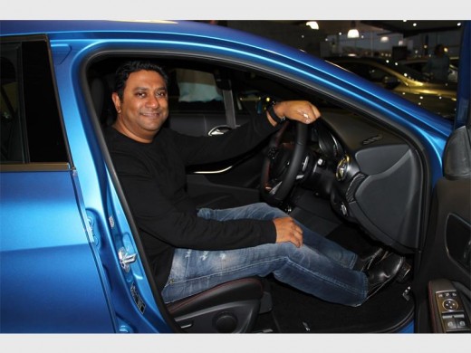 Comfortable: Dr Nevan Singh gets a feel for the A-Class.