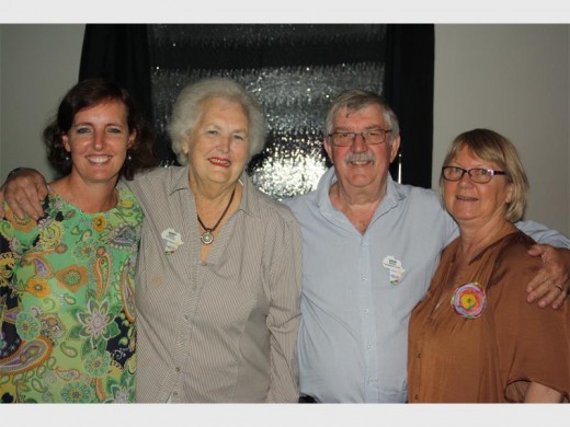No charity golf day would be the same without a raffle and the huge hamper on offer at Hibiscus Rotary's evening at Margate Golf Club on Saturday was none other than Leslie,daughter of Rotary president Penny Spence. Also in the photograph are Rotarian Brian Blumrick and his Ann, Brenda, who helped organise the successful fund-raiser.