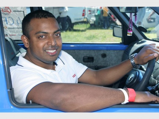 Burn rubber: Ash Ramdayal of Oslo Beach is anxious to get onto the race track. 4738vee