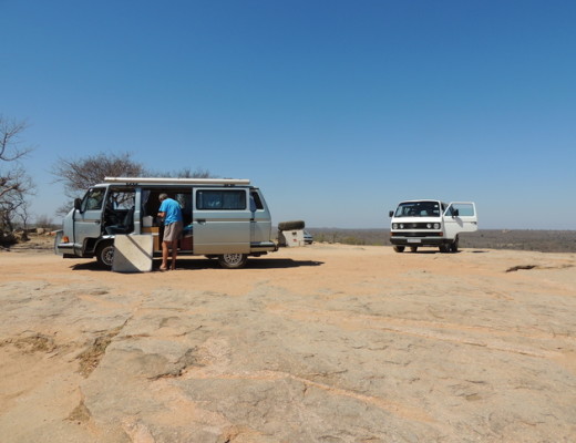 Scenic lunch break on top of Mathekanyane dome near Skukuza.