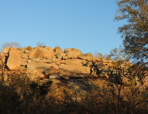 Some of the rocky domes have been reduced to a jumble of boulders.