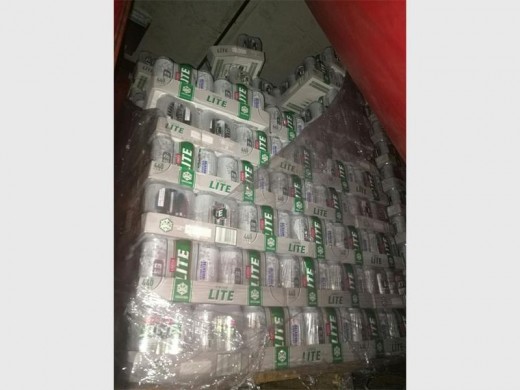 A truck loaded with beer being transported to Harding yesterday was hijacked and three men have been arrested.