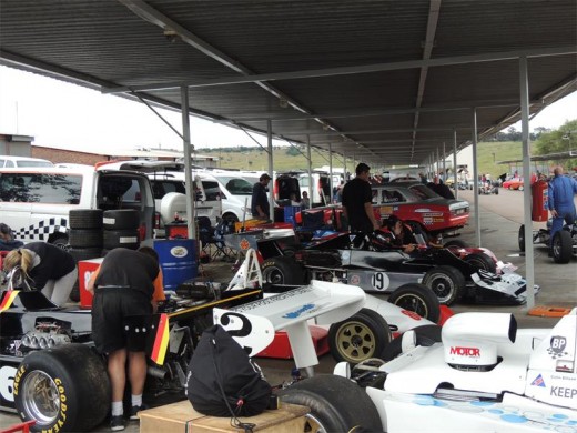 All the action: Motor racing enthusiasts who attend the passion for Speed festival can stroll through the pits, rubbing shoulders with the international drivers who take part in this retro event.