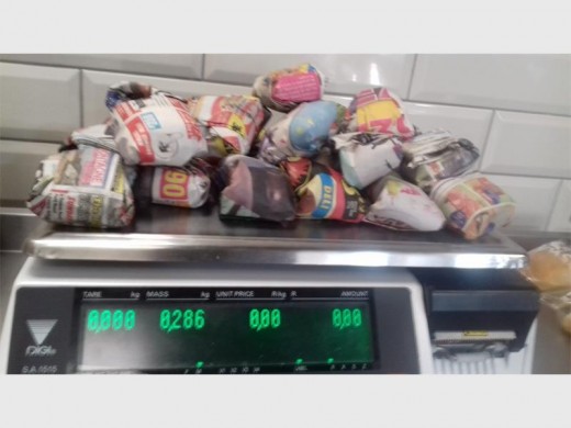Forty-five parcels of dagga were recovered in Hibberdene.