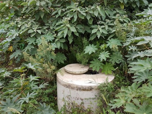Dangerous: The lid of the manhole is left ajar posing a danger to children who may fall down the chamber.
