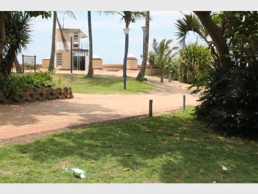 Poor sight: Despite municipal workers being seen on the beachfront the area is poorly maintained.