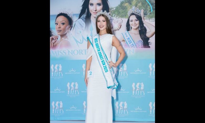 Jamie-Lee Rogers of Umtentweni wins Miss North Coast KZN 2025.