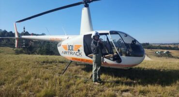 Pilot Daniel Ludick, who is also a member of the Uvongo Conservancy spotted the fuel drum at Port Edward.