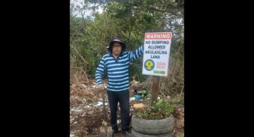 Marburg resident Jay Bridgalall is on a mission to clean an illegal dumpsite and fix potholes.