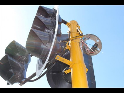 The thieves even stripped the small cables feeding the traffic lights