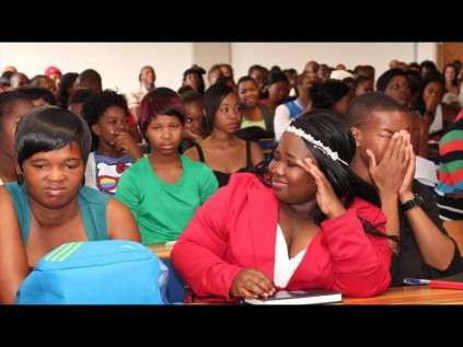 The gruesome sight of flesh eaten away through drug usage was too much to bear for front row trio Nombusa Ngema, Andile Lushozi and Anele Sithole