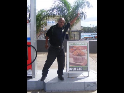 Phillip Wonderboy Mthethwa the man behind the rabbit suit explains how he loves every minute of his job making people smile and laugh at the traffic lights PHOTO: Andrew Cornew
