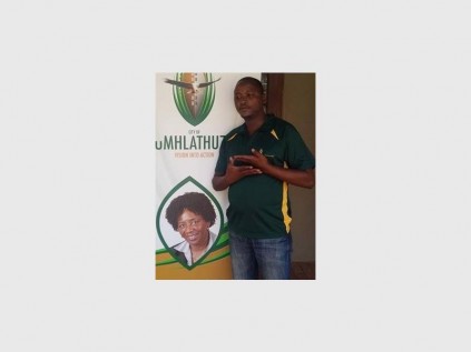 uMhlathuze Municipality Electrical Project Manager, Thandanana Vundla during a community report meeting