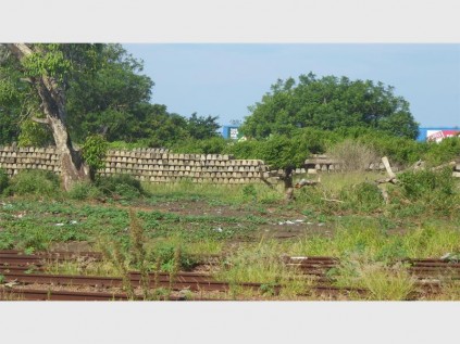 Hundreds of spare concrete sleepers are piled alongside the track, yet those damaged from the derailment have not been replaced