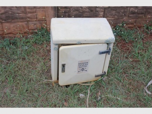 One of the six electrical sub-station boxes in the area which are not locked