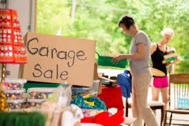 Have a garage sale for unused goods