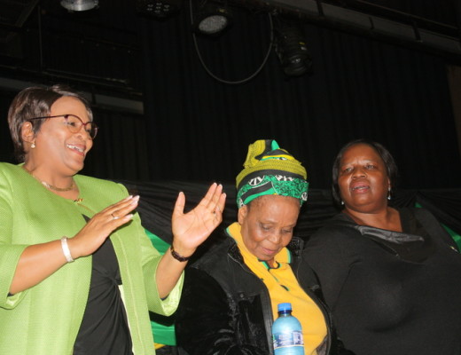 Rememering the late ANC Regional leader Thulani Mashaba were Water and Sanitation Minister Nomvula Mokonyane, Bongi Dlomo and Musa Dladla Regional Chairperson Nomfundo Mkhulisi