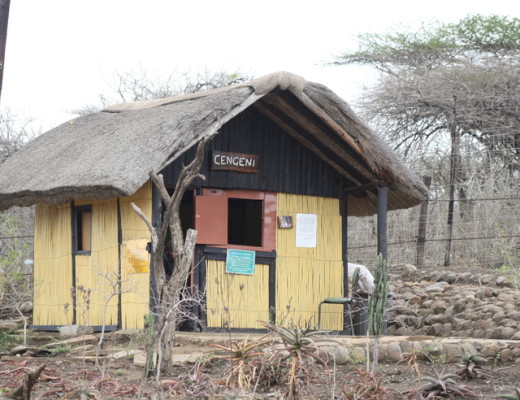 The old 'hut' which was the reception at Cengeni Gate