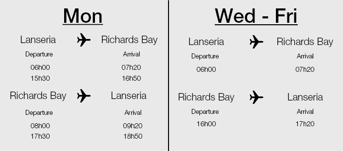 Dept Arrival times