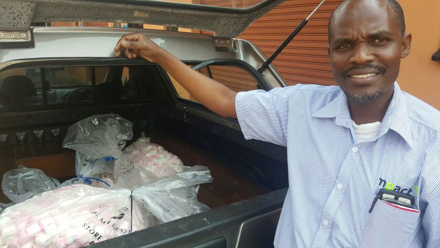 Pastor Innocent of Restoration of Hope Bible Church in eSikhaleni will divide his spoils on Sunday