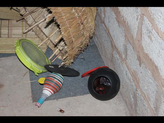 Various muthi paraphernalia were found in the murderer's room