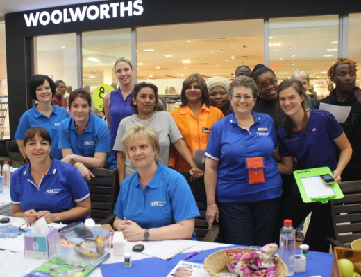 The HM Diabetic Clinic team with some members of the public who participated in the world diabetes wellness day