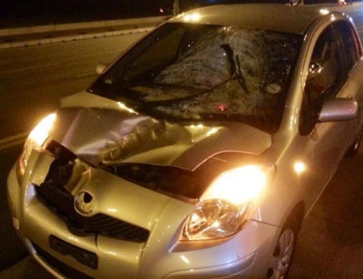 The vehicle involved in the accident. Photo supplied by Emer-G-Med