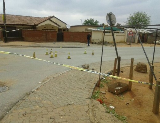 Police have cordoned off the area in which the shooting took place on the morning of 4 September.