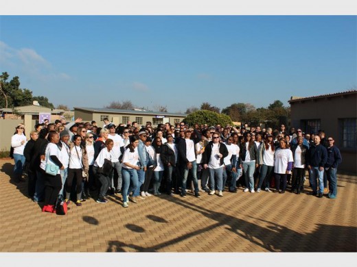 L'Oréal South Africa staff at New Jerusalem Children's Home in Midrand.