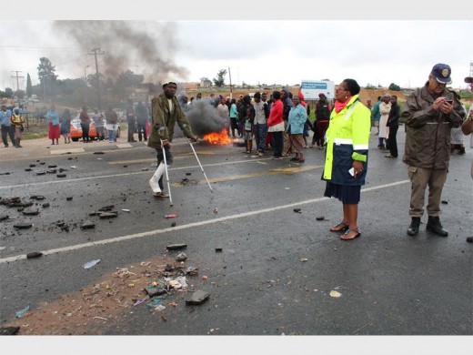 Region A director Abigail Ndlovu at the K111 protest.