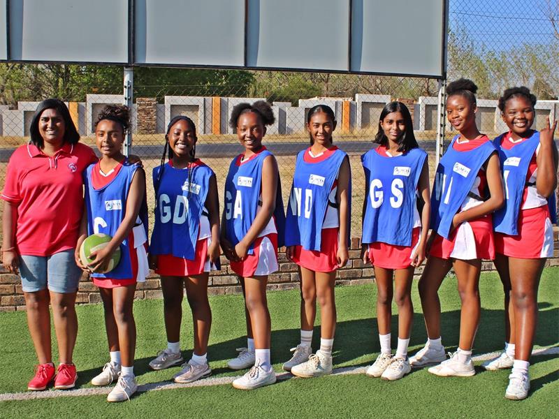 Acts House of Education netball players participate in a tournament