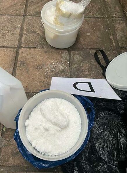 The South African Police Service in Gauteng discover a drug lab