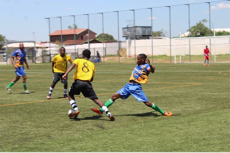 Alex Black Poison player Rofhiwa Nemakonde dribbles