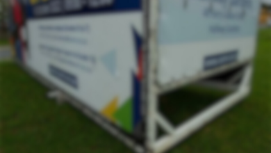 Advertising trailers that have wheels makes it difficult for JMPD officials to impound. Photo: Mark Straw