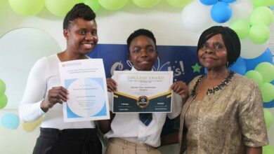 Diana and Sheldon Nongera with Clara Chipuriro.