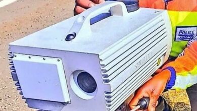 JMPD officials with a speed camera. Photo: JMPD X page @JoburgMPD