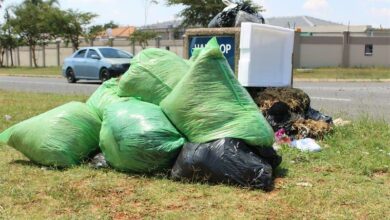 The garden refuse that was dumped in Noordwyk allegedly by a person driving a white Toyota Hilux van. Photo: Sphiwe Masilela