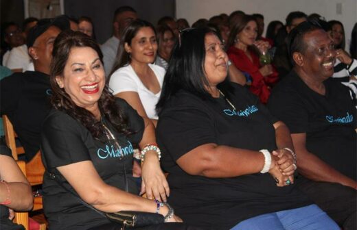 Tamara Moodley and, Asha and Kevin Ramphal. Photo: Sphiwe Masilela